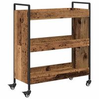 carro de cocina madera vieja 70 x 30 x 82 cm vidaxl