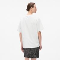 karl lagerfeld tops y camisetas snow leo logo oversized ts para mujer