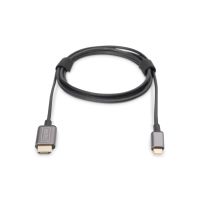 digitus cable adaptador de video usb-c - hdmi 18m uhd 4k  30 hz