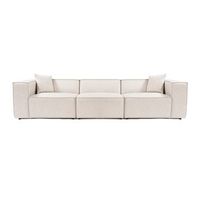 sofa de 3 plazas lora marron claro