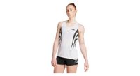 camiseta adidas adizero archive  blanco negro  mujer