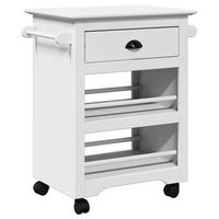 carrito de cocinarestanteria de cocina carrito de servir bodo blanco 675x45x80 cm