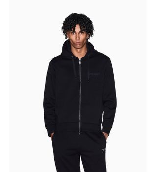 A|X Armani Exchange para hombre. XM001293AF20934UC001 Sudadera Básica con cremallera negro (XL), Casual, Algodón