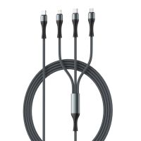 cable ldnio lc-94c 100w tipo c a iptipo cmicro usb carga rapida transmision de datos nucleo de cobre linea de 12m de