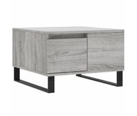 mesa de cafe - mesa de centro madera contrachapada gris sonoma 55x55x365 cm