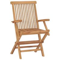 pack 3 uds sillas de jardin  silla de exterior  sillon plegables madera maciza de teca