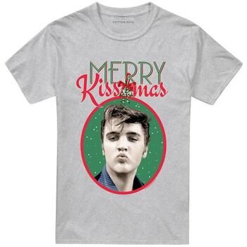 Elvis Presley Camiseta Merry Kissmas para mujer