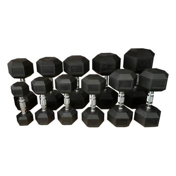 Mancuernas Hexagonales para Crossfit y Musculación | 1 UNIDAD |  Entrenamiento Multifuncional FIURI.