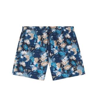BOSS para hombre. 50508844 Bañador Estampado Integral azul (M), Beachwear, Poliéster