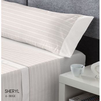 Juego De 3 Piezas Franela - M/sheryl Beig Cama De 105 (1 Almohada)