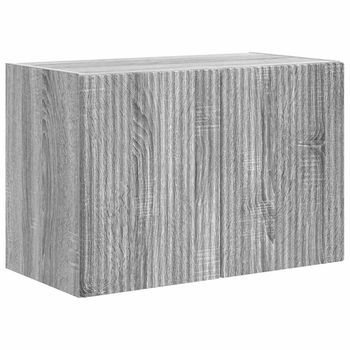 Mueble De Tv Montado En La Pared 59,5 X 31 X 40 Cm Gris Sonoma Vidaxl