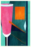 cuadro bebida mi pequeno cremant rosado impresion sobre lienzo 60x90cm