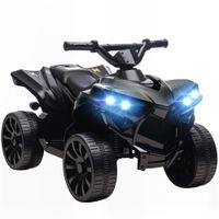 aiyaplay quad electrico infantil 6 v con avanceretroceso musica faros led negro