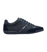 boss para hombre 50498265 zapatillas de piel saturn marino 43 plano cordones casual