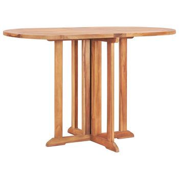 Mesa De Jardín | Mesa De Exterior Plegable Butterfly Madera De Teca 120x70x75 Cm