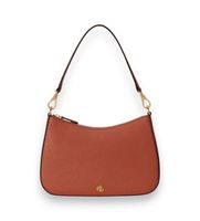 lauren ralph lauren para mujer 431883768059 bolso danni mediano de piel marron osfa casual clasico