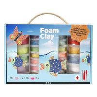 set de modelado foam clay colores surtidos - 31 piezas