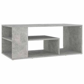 Mesa De Centro Madera De Ingeniería Gris Hormigón 100x50x40 Cm Vidaxl