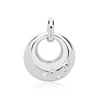 colgante de plata 925 pulida con circonitas