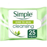 simple kind to skin cleansing facial wipes
