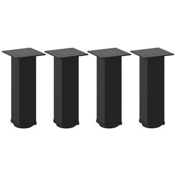 Patas Para Mesa De Centro 4 Uds | Patas Para Mesa Acero Negro 30-32 Cm