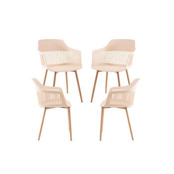 Pack 4 Sillas Lisy - Beige