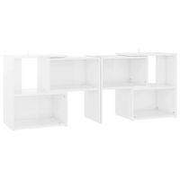 mueble de tv madera contrachapada blanco brillante 104x30x52 cm