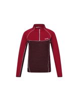 forro polar regatta hepley lightweight half-zip w dark red