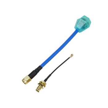Antena FPV omnidireccional de polarización circular con recubrimiento de oro TJRC 5,8 GHz, 2,0-3,0 dBi, con conector SMA