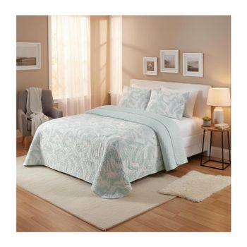 Colcha boutí +  fundas de almohadas , Estampada para Primavera, Verano, otoño e Invierno. 100% Microfibra Cama 090 /105/135/ 150 /180