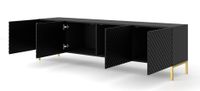 mueble para tv efecto madera negro
