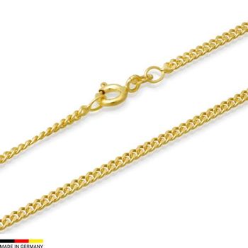 Cadena barbada oro de 8 quilates 55cm