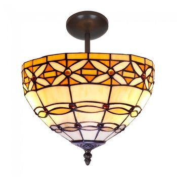 Plafón de techo marfil cristal tiffany