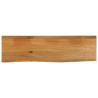 tablero de mesa borde natural madera maciza mango 120x30x25 cm vidaxl