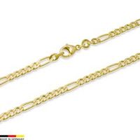 cadena figaro oro de 14 quilates 50cm
