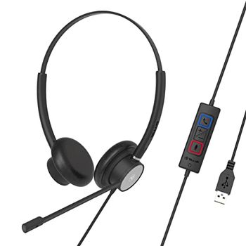 Tellur Voice 320 Auriculares Alámbrico Diadema USB Type-C / USB Type-A Negro