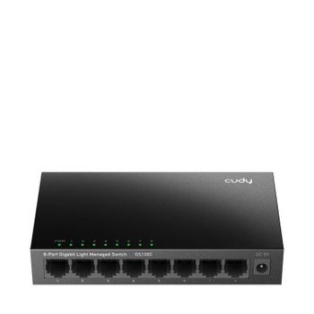Conmutador 8 Puertos Gigabit Gestionado L2 Cudy GS108E con Montaje de Pared