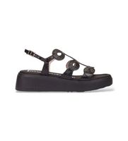 wonders para mujer a-4503 sandalias de piel infinity flow negro 37 3 a 5cm hebilla casual