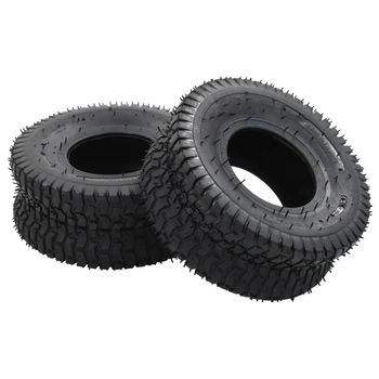 Set Ruedas Y Cámaras De Aire De Carretilla Caucho 15x6.00-6 4pr Vidaxl
