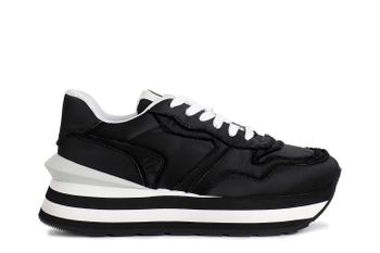 zapatillas de tejido deshilachado black 40