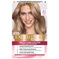 loreal paris excellence creme permanent hair dye various shades - 81 natural ash blonde
