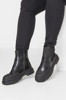 botines chelsea negros anchos