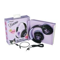 otl technologies auriculares inalambricos kuromi plegables con luz led y licencia oficial
