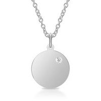 cadena y colgante id 925 plata diamante