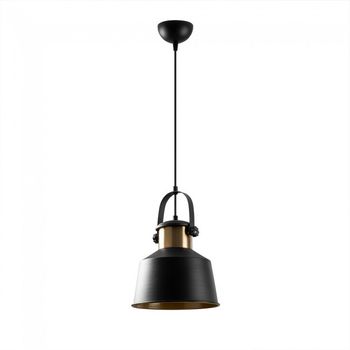 Lámpara colgante retro momo 26 negro