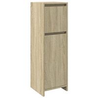 armario de bano  mueble de bano madera contrachapada color roble 30x30x95 cm