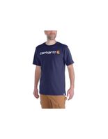 camiseta carhartt core logo t-shirt ss hombre navy