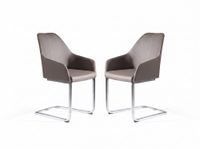 set de 2 butacas comedor o salon tapizadas 55  58  88 cm