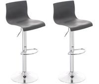 set 2 taburetes hoover en polipropileno plastico 36x39x84 cm