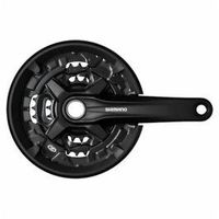 shimano juego de bielasplatos acera 175 mm 44x32x22d 9v negro con guardacadenasin cazoletas